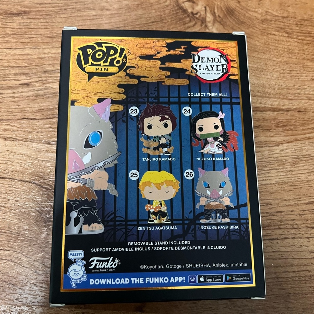 Funko Pop Pin Inosuke Hashibira Demon Slayer - Picture 5 of 10